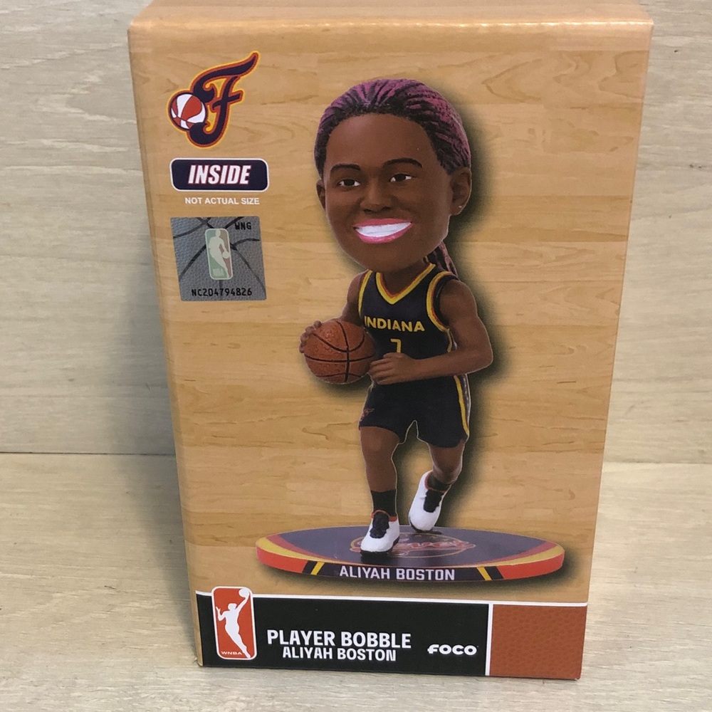 WNBA Indiana Fever ALIYAH BOSTON FOCO 5" Bobblehead NEW in BOX